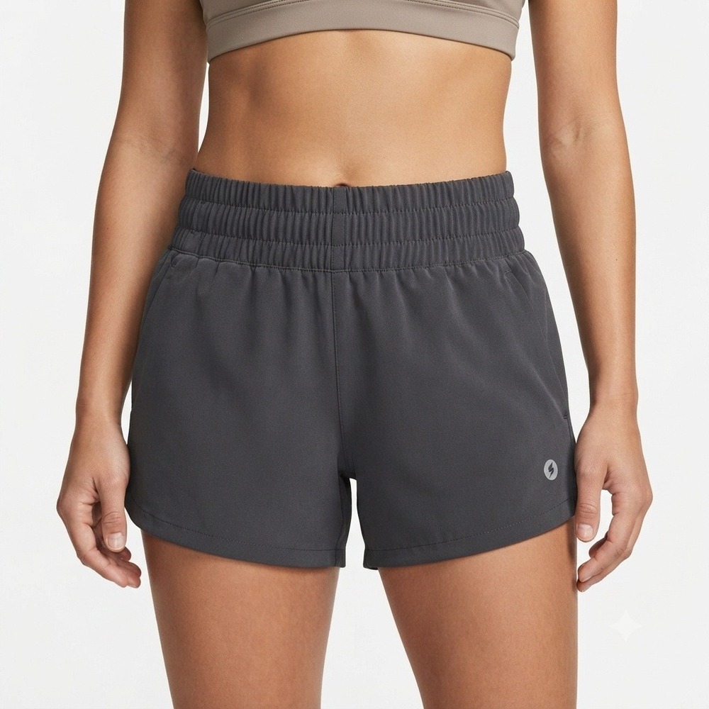 Mier Shorts Womens Medium Athletic Running Charcoal Gray Elastic Waist Pockets